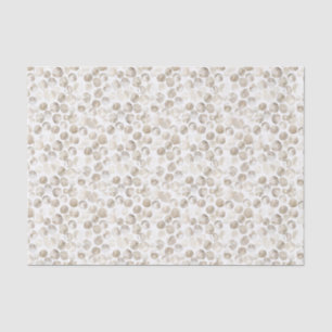 Neutraal Beige Cream Witte Waterverf Stippen Patro Tissuepapier
