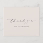 Neutraal beige dan moderne budget business dank u flyer (Voorkant)