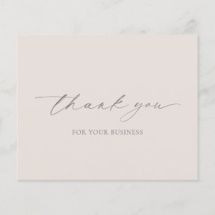 Neutraal beige dan moderne budget business dank u flyer