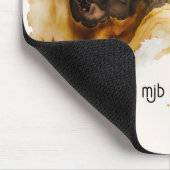 Neutraal Beige en Gold Abstract Inkwash Muismat (Hoek)