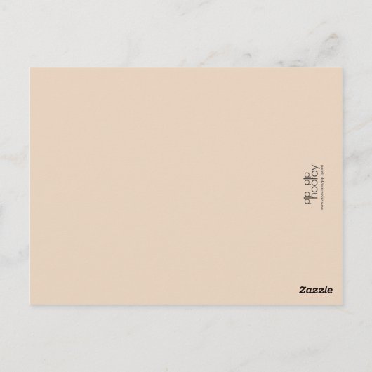 Neutraal Beige foto bruiloft Bedankt Post Kaart (Achterkant)