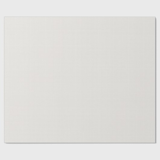 Neutraal beige gingham eenvoudige kleine cheques p cadeaupapier (Vlak)