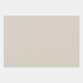 Neutraal beige gingham en stippen eenvoudige class inpakpapier vel (Voorkant 2)