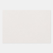 Neutraal beige gingham en stippen eenvoudige class inpakpapier vel (Voorkant)