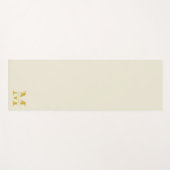 Neutraal beige goud monogram yogamat (Voorkant (horizontaal))