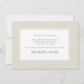 Neutraal Beige Home Sweet Home Wij zijn verhuisd Aankondiging (Achterkant)