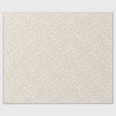 Neutraal beige ivoor Abstract modern minimalistisc Cadeaupapier (Vlak)