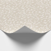 Neutraal beige ivoor Abstract modern minimalistisc Cadeaupapier (Hoek)