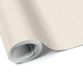 Neutraal beige ivoor Abstract modern minimalistisc Cadeaupapier (Rol Hoek)