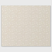 Neutraal beige ivoor Abstract modern minimalistisc Cadeaupapier (Vlak)