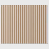 Neutraal Beige Lichte Koffie Bruine Taupe Stripes Cadeaupapier (Vlak)