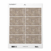 Neutraal Beige Modern 2 OZ druppelaar flesetiket Etiket (Full Sheet)