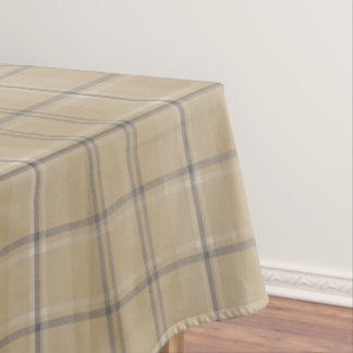 Neutraal Beige Schotlandse ruit Tartan Tafelkleed