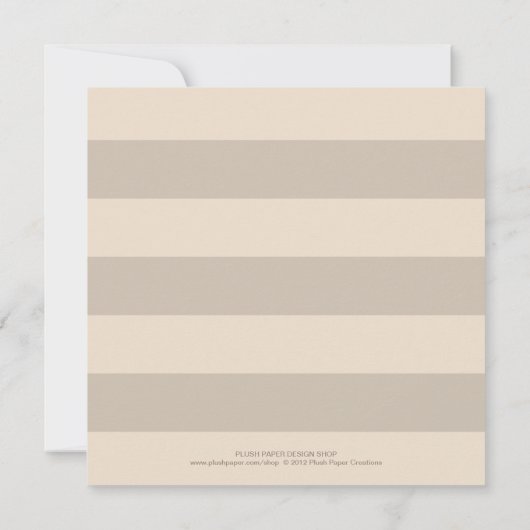 Neutraal beige Starfish Beach Wedding Rehearings Kaart (Achterkant)