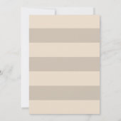 Neutraal beige strandstrand bruiloften kaart (Achterkant)