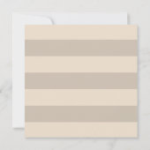 Neutraal beige strandstrand bruiloften kaart (Achterkant)