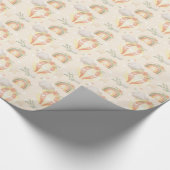 Neutraal beige Tan Baby-omslagpapier Cadeaupapier (Hoek)