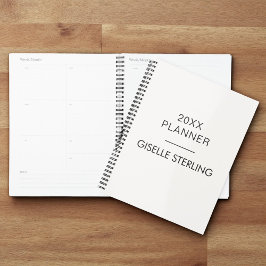 Neutraal Beige Vastgoed Modern Zakelijk Planner