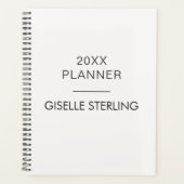 Neutraal Beige Vastgoed Modern Zakelijk Planner (Voorkant)