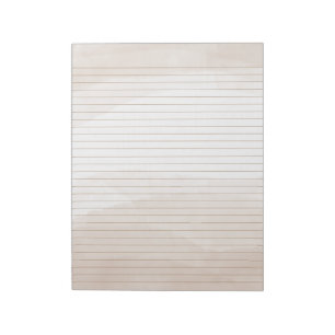 Neutraal beige Waterverf briefpapier gevoerd Notit Notitieblok