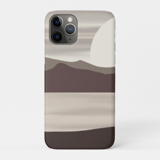 Neutraal bergmeer landschap- Case-Mate iPhone case (Achterkant)
