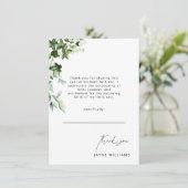 Neutraal bericht Ivy Baby shower Dank u Kaart (Staand voorkant)