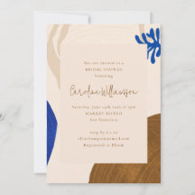 Neutraal Blauw Vrijgezellenfeest Retro Abstracte v