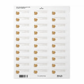 Neutraal Bloem Boeket-Bruiloft- Etiket (Full Sheet)