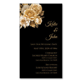 Neutraal Bloem Boeket-Bruiloft Save the Date- Magnetisch Visitekaartje