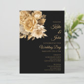 Neutraal bloemboeket kaart (Staand voorkant)