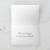 Neutraal Bloemen Welkom bij het Team Nieuwe Medewe Kaart (Binnen)