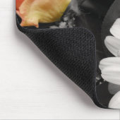 Neutraal bloemendesign muismat (Hoek)