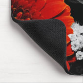 Neutraal bloemendesign muismat (Hoek)