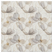 neutraal bloemlijnenweefsel stof (Swatch)