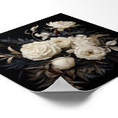  neutraal bloemmotief sublimatie poster (Hoek)