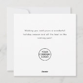 Neutraal Boheems Kerst Compositie Corporate Feestdagenkaart (Achterkant)