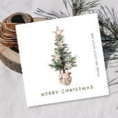 Neutraal Boheemse Kerstboom Bedrijf Feestdagenkaart