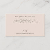 Neutraal Boho Floral - Gegevens S2-beige Informatiekaartje (Achterkant)