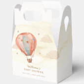 Neutraal Boho  Hete Luchtballon Baby shower Bedankdoosjes (Open)