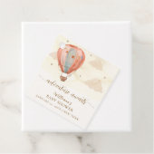 Neutraal Boho  Hete Luchtballon Baby shower Bedankjes Labels (In situ)
