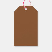 Neutraal Boho  Hete Luchtballon Baby shower Cadeaulabel (Achterkant)