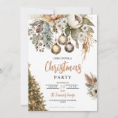 Neutraal Boho Kerstfeest Kaart (Voorkant)