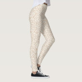 Neutraal Boho Pompoen Patroon Herfst Halloween Fee Leggings (Rechts)