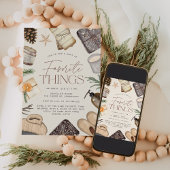 Neutraal Boho Vakantie Favoriete Dingen Feest Kaart