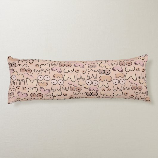 Neutraal borstontwerp lichaamskussen (Achterkant)