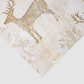 Neutraal boslandschap hertenpatroon tissuepapier (Detail)