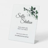 Neutraal botanical Wedding Selfie-station Reclamebord Met Voetstuk