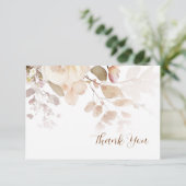  neutraal botanisch bedankje Kaart (Staand voorkant)