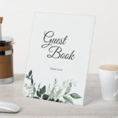 Neutraal botanisch gebak van de gastboeg reclamebord met voetstuk (Insitu)