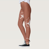 Neutraal Brick Jagged Circle Stars Leggings (Links)